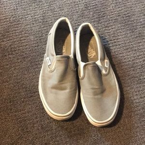 slip on grey vans